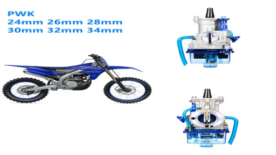 Carburador de motocicleta Blue Bowl Pwk 24mm 26mm 28mm 30mm 32mm 34mm